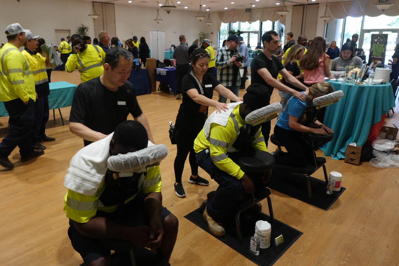 chair massage Chair massage at a Business event in Largo Florida